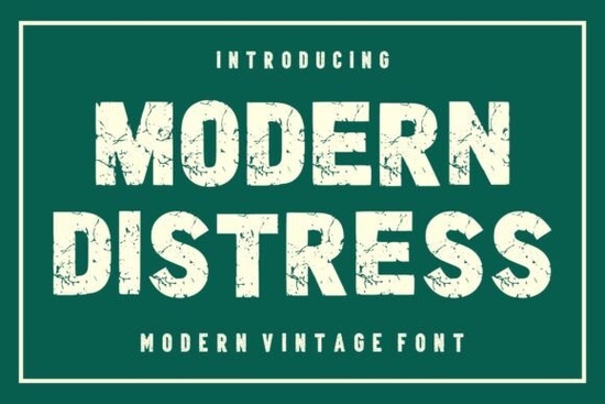 Modern Distress Font